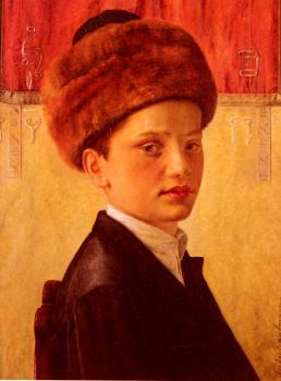 伊西 考夫曼 Portrait Of A Young Chassidic Boy 伊西 考夫曼 Portrait Of A Young Chassidic Boy
